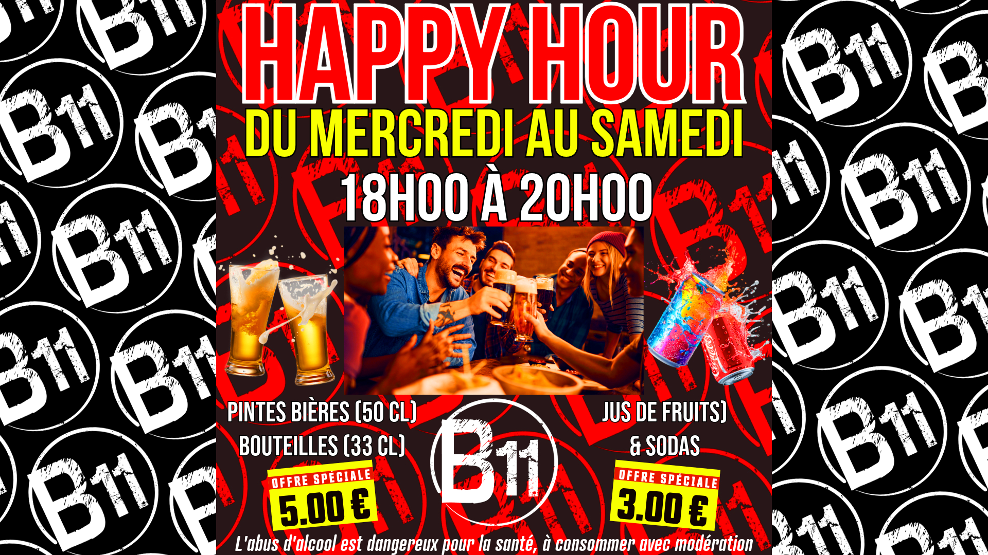 Happy Hour sur les bières à Bordeaux et Mérignac au Bar le B11 Bodega.