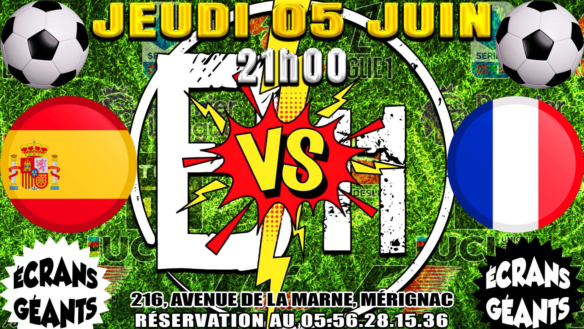 Affiche de soirée à thème au bar Bodega à Mérignac, près de Bordeaux, pour une soirée festive avec ambiance et animations pour de belles rencontres à partager.