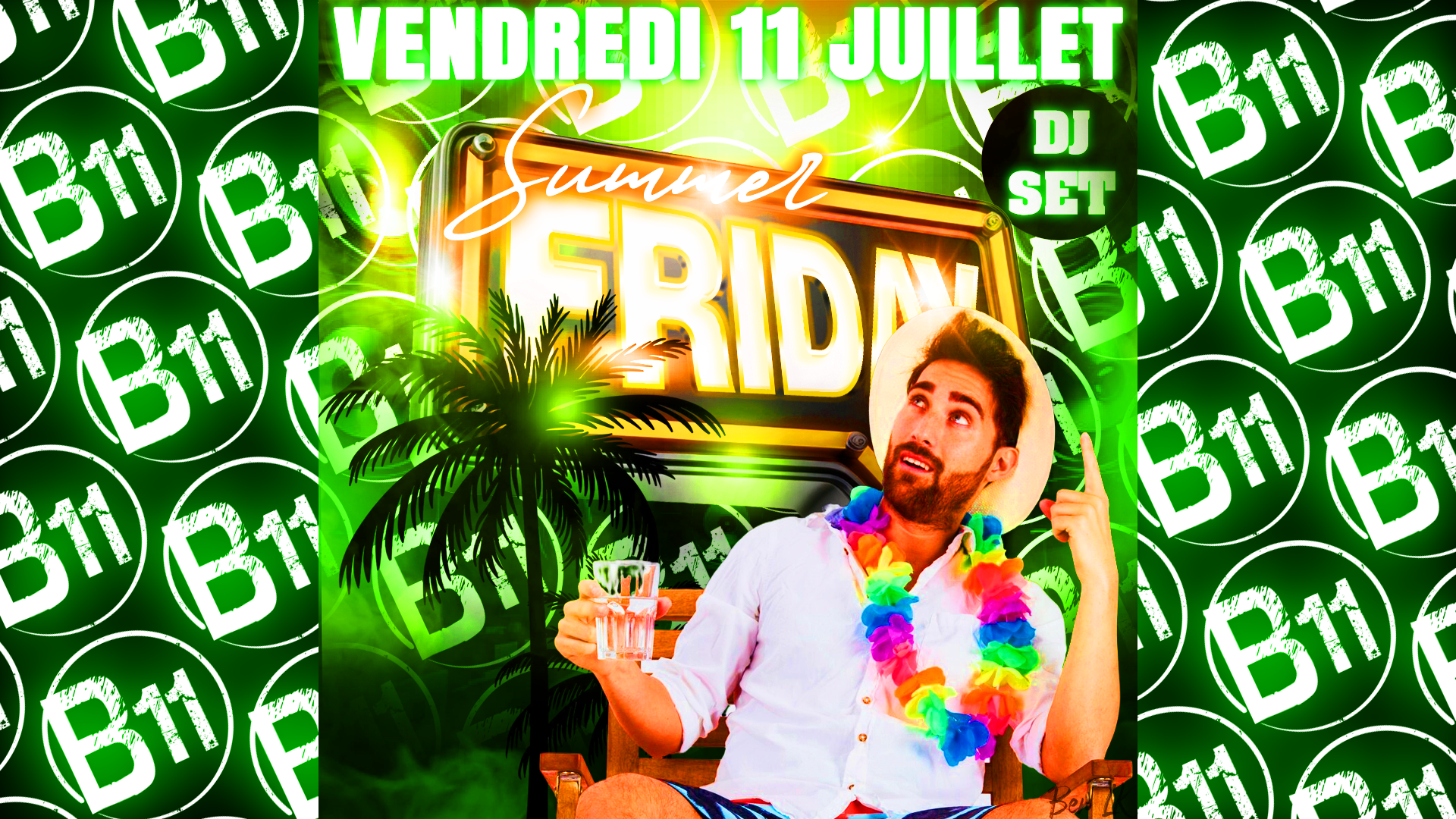 Affiche de soirée à thème au bar Bodega à Mérignac, près de Bordeaux, pour une soirée festive avec ambiance et animations pour de belles rencontres à partager.
