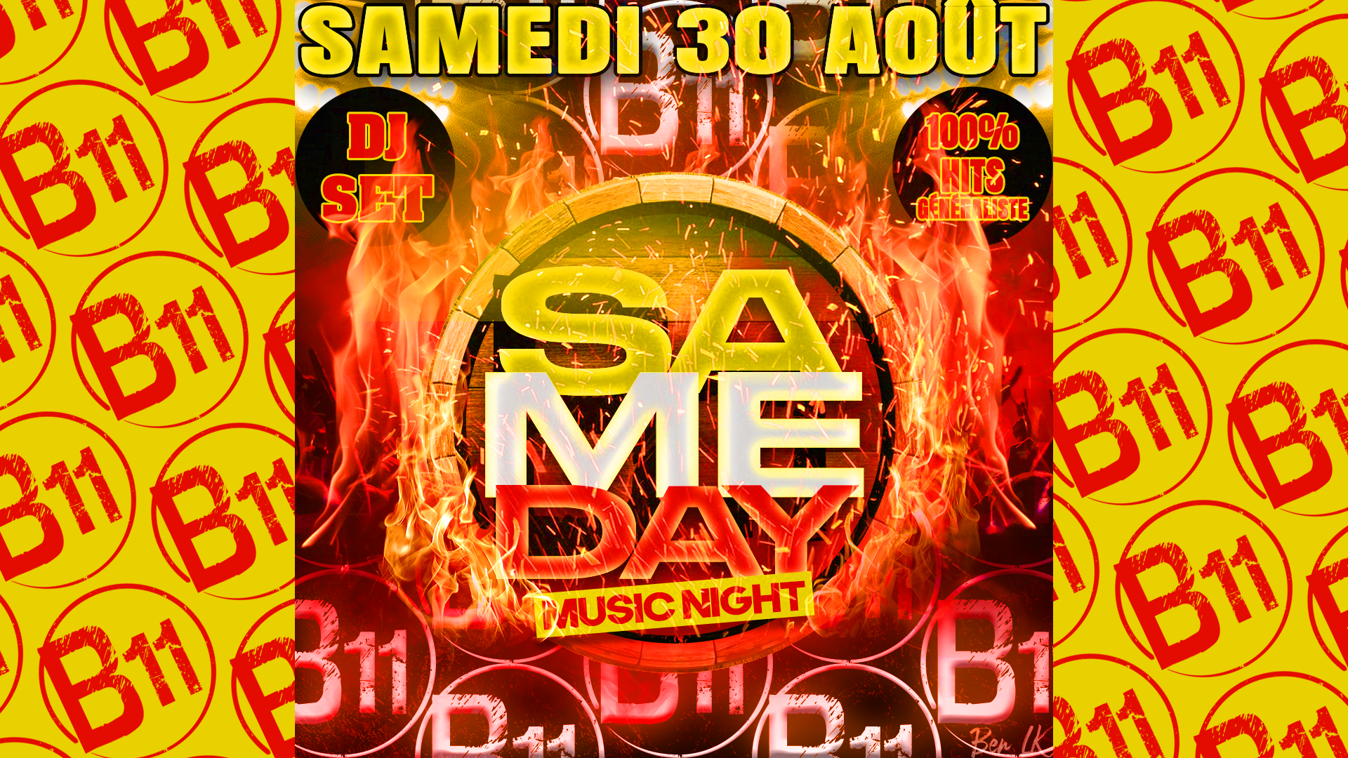 Affiche de soirée à thème au bar Bodega à Mérignac, près de Bordeaux, pour une soirée festive avec ambiance et animations pour de belles rencontres à partager.