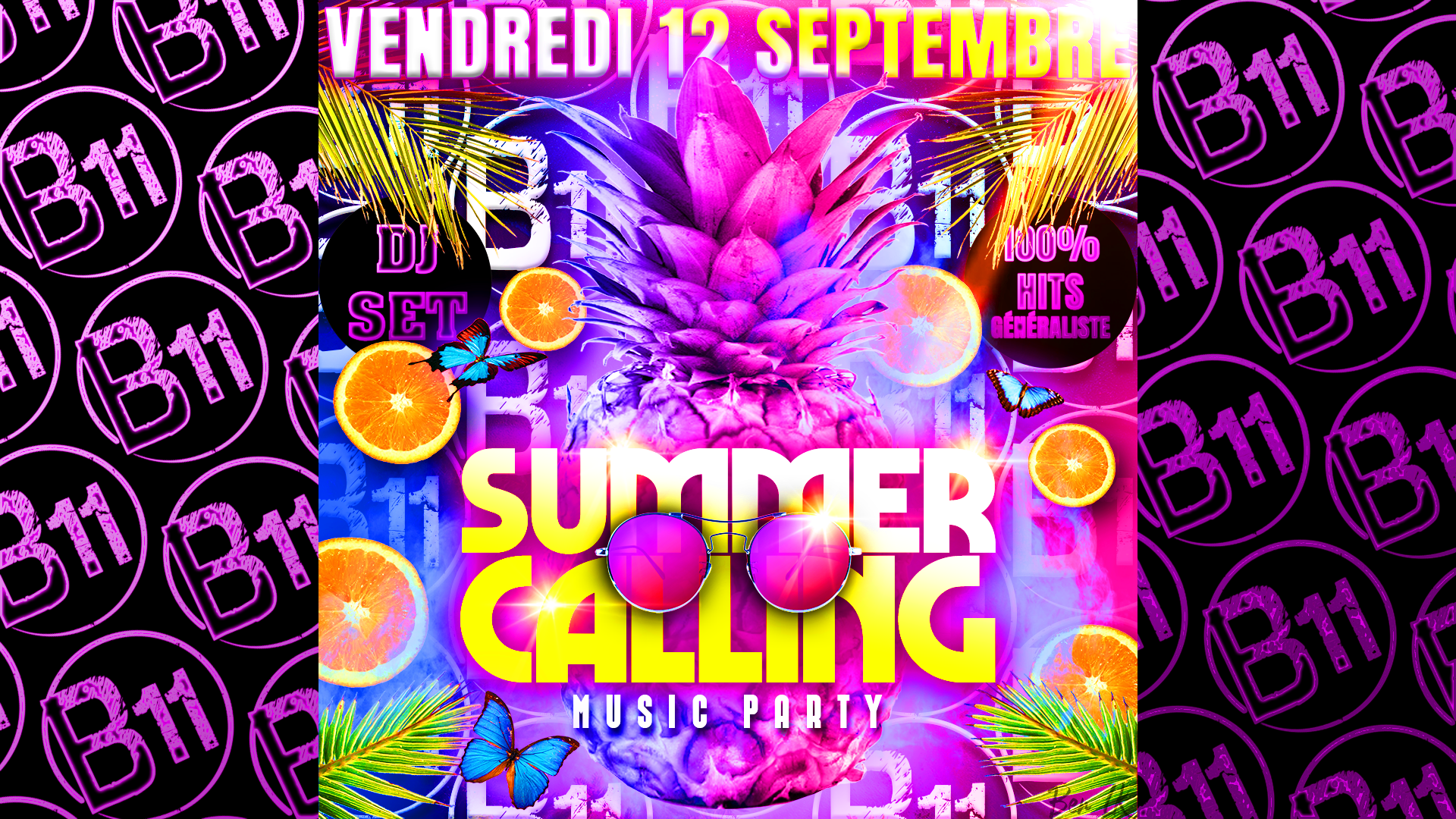 Affiche de soirée à thème au bar Bodega à Mérignac, près de Bordeaux, pour une soirée festive avec ambiance et animations pour de belles rencontres à partager.