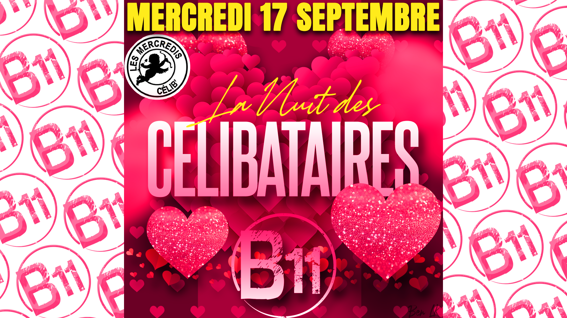 Affiche de soirée célibataires au bar Bodega à Mérignac, près de Bordeaux, pour une rencontre amicale et festive dans une ambiance conviviale.