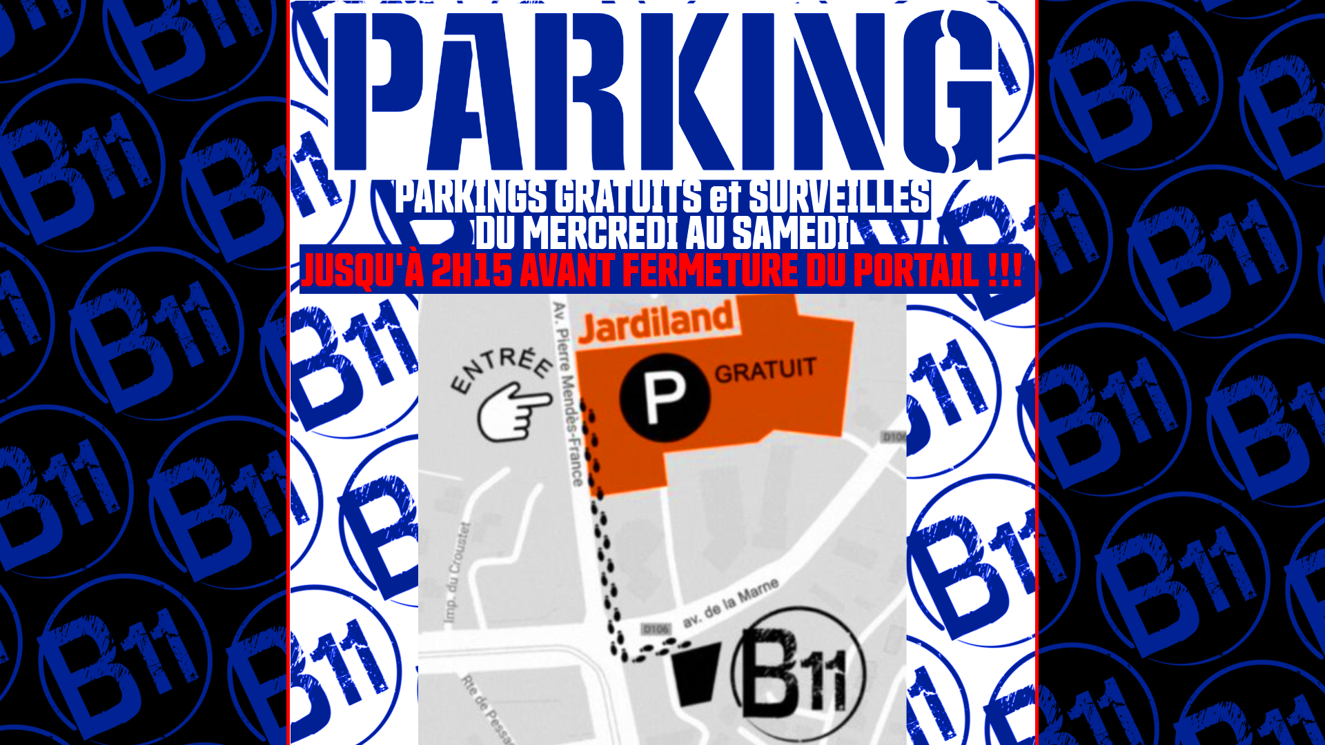 Parkings et stationnements gratuits et surveillés au B11 bar Bodega à Mérignac, près de Bordeaux, pour une soirée festive avec ambiance et animations pour de belles rencontres à partager entre amis et célibataires.