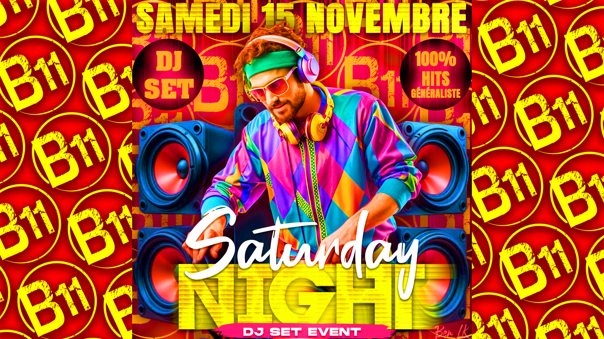 Affiche de soirée à thème au bar Bodega à Mérignac, près de Bordeaux, pour une soirée festive avec ambiance et animations pour de belles rencontres à partager.