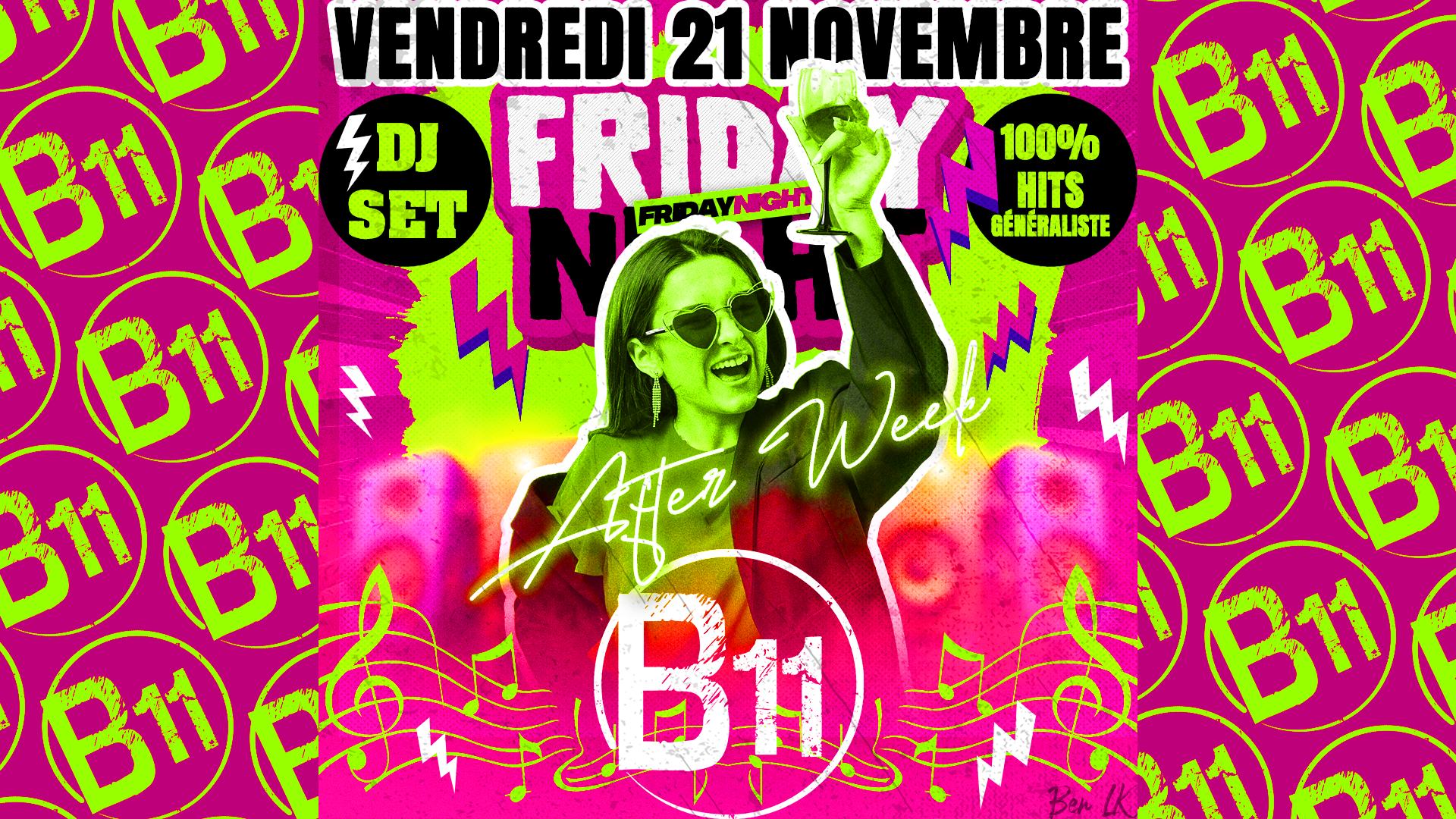 Affiche de soirée à thème au bar Bodega à Mérignac, près de Bordeaux, pour une soirée festive avec ambiance et animations pour de belles rencontres à partager.