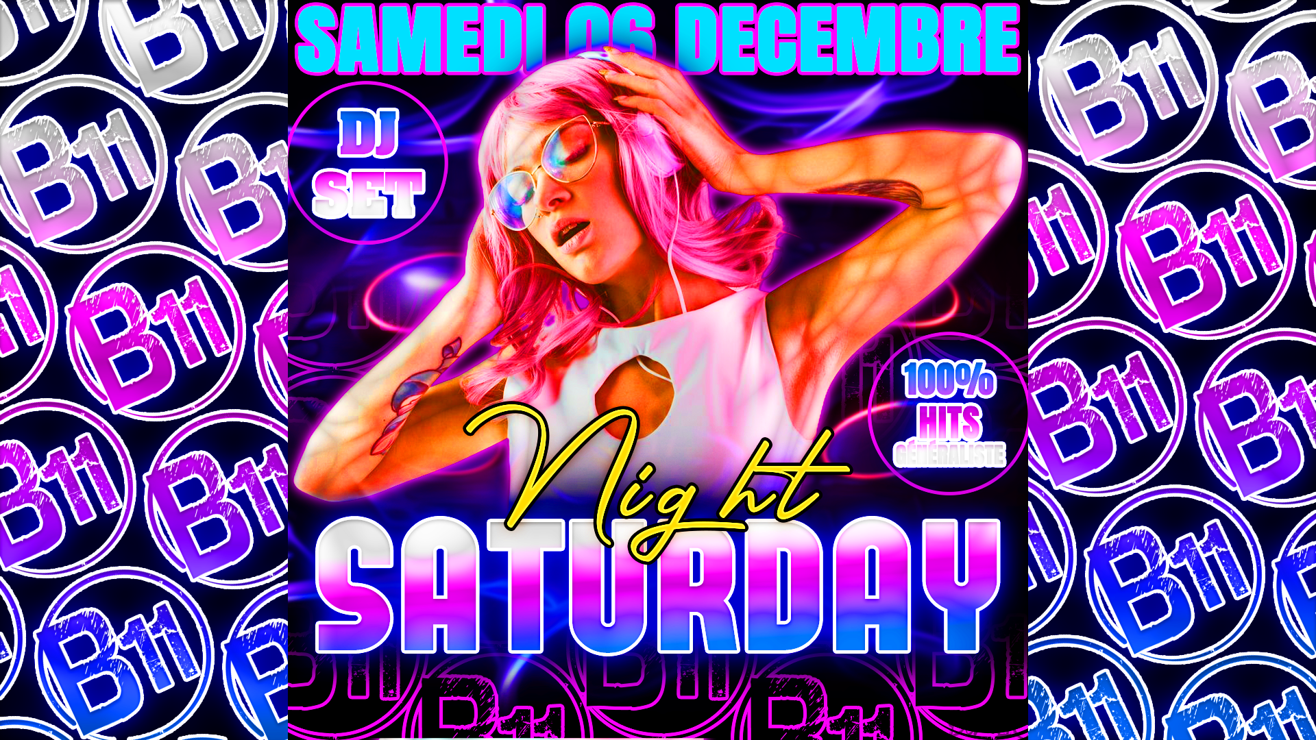 Affiche de soirée à thème au bar Bodega à Mérignac, près de Bordeaux, pour une soirée festive avec ambiance et animations pour de belles rencontres à partager.