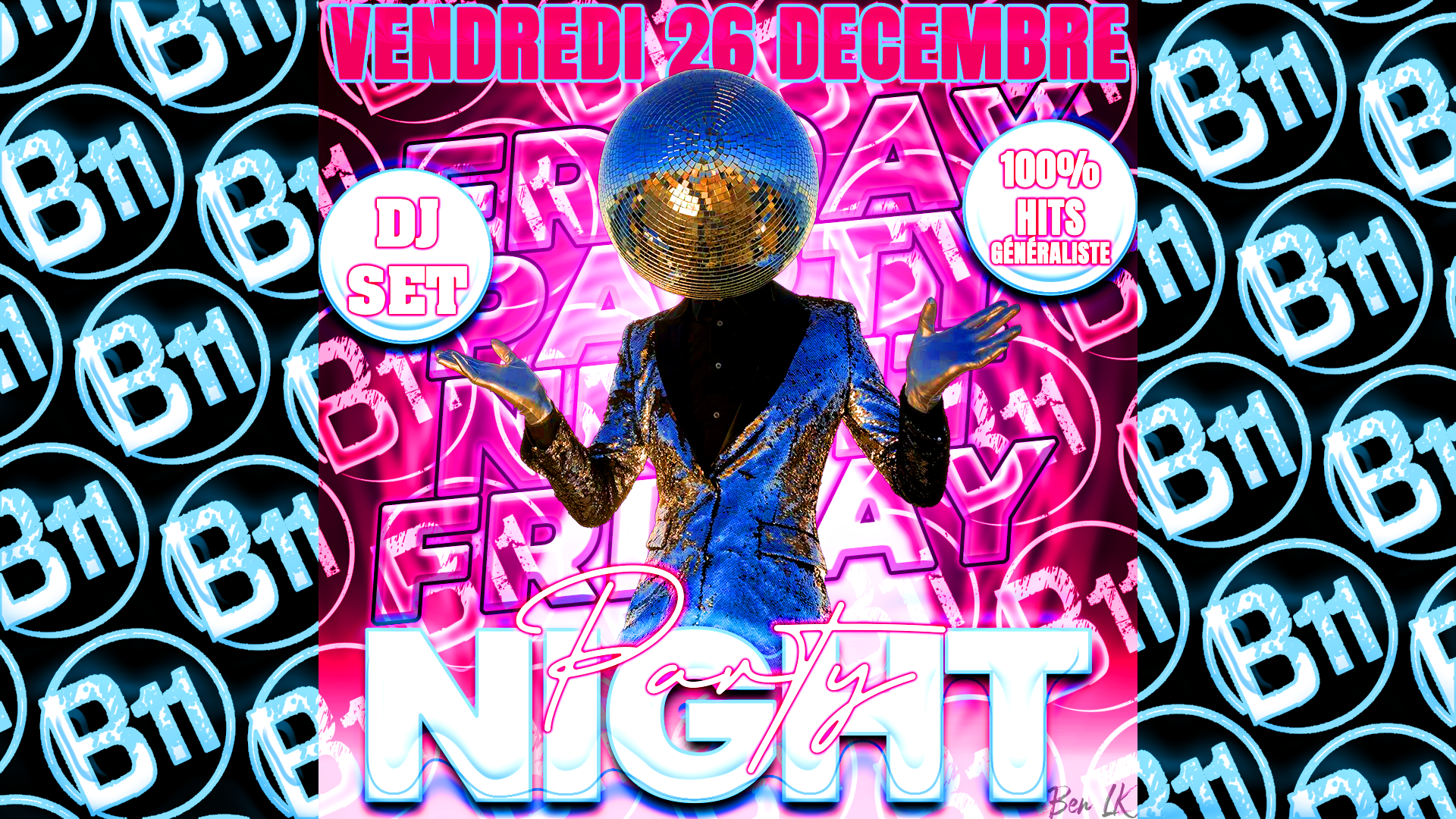Affiche de soirée à thème au bar Bodega à Mérignac, près de Bordeaux, pour une soirée festive avec ambiance et animations pour de belles rencontres à partager.