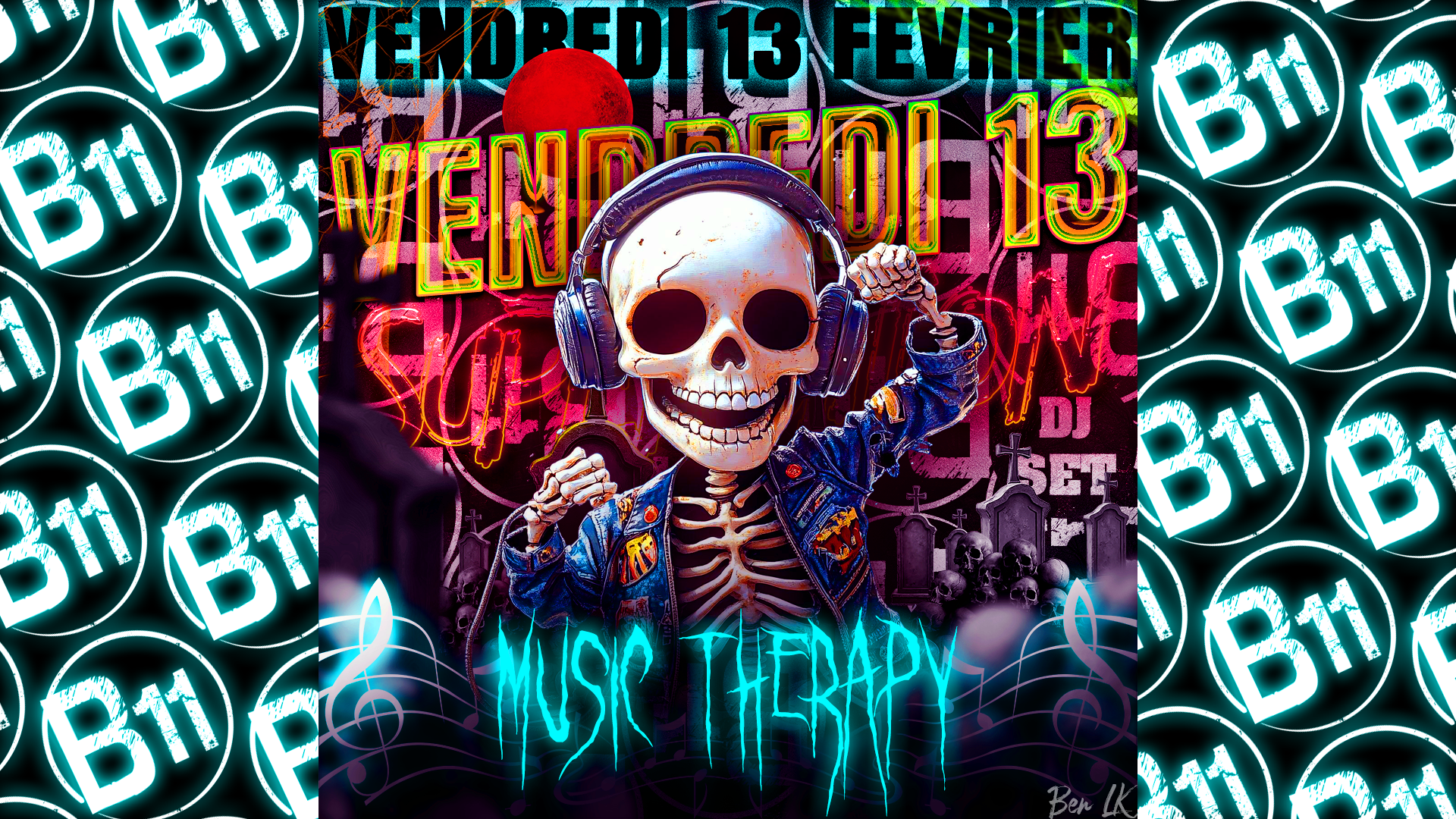 Affiche de soirée à thème au bar Bodega à Mérignac, près de Bordeaux, pour une soirée festive avec ambiance et animations pour de belles rencontres à partager.